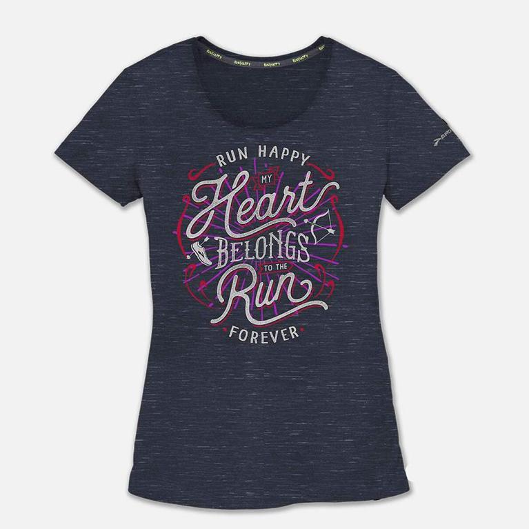 Brooks PACESETTER Short Sleeve Running Shirt Womens Sale - Grey (OGR369105)